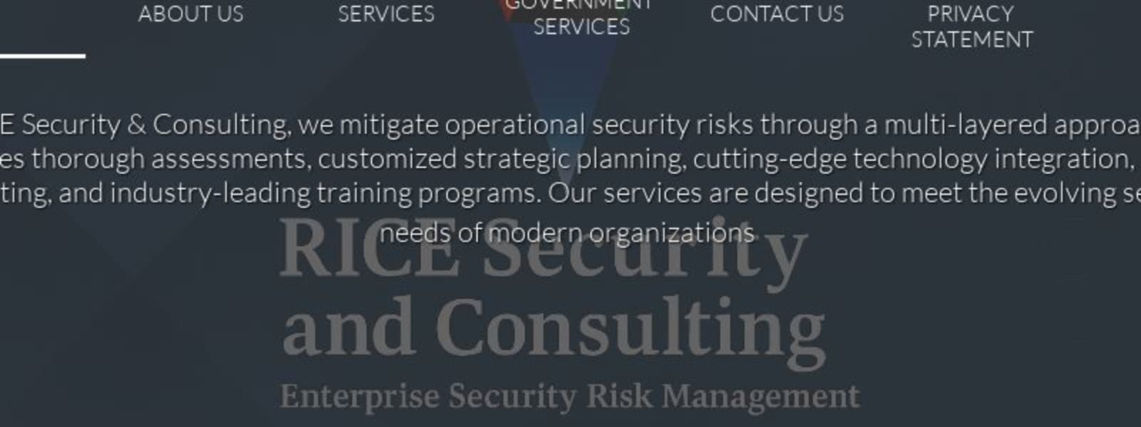 RICE SECURITY AND CONSULTING, LLC cover